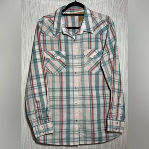 Wrangler Women's Multicolor Plaid Button-Down Shirt